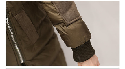 中長(zhǎng)款2016年冬季時(shí)尚純色通勤西裝領(lǐng)棉衣/棉服優(yōu)雅